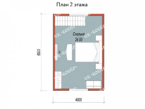 Сруб из бруса 6х8. фото