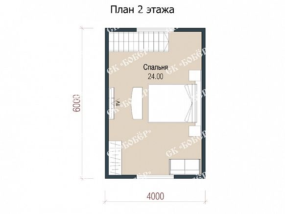 Дачный дом из бруса 6х8. фото