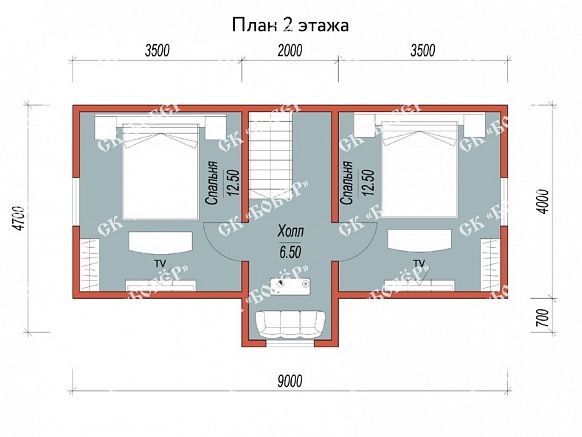 Сруб из бруса 6х9. фото