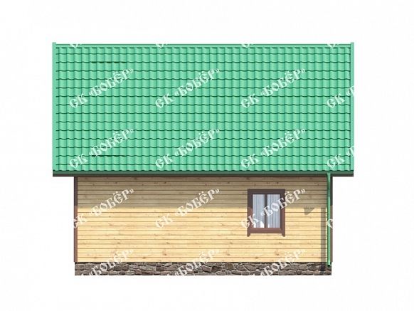 Мансардный дом из бруса 7х8. фото