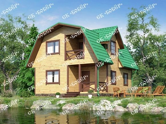 Дом из профилированного бруса 7х8